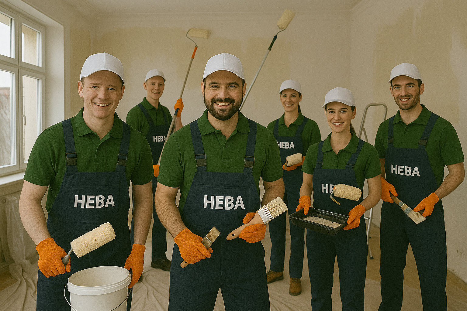 HEBA Mitarbeiter Malerarbeiten
