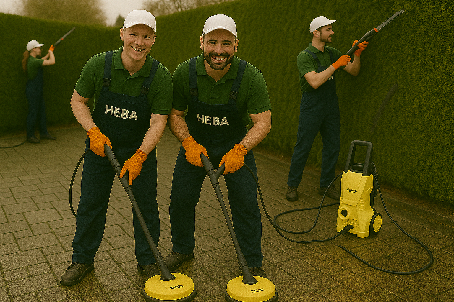 HEBA Einfahrtreinigung in Berlin mit Hochdruckreiniger
